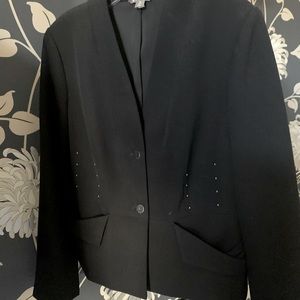 Black blazer with stud detail